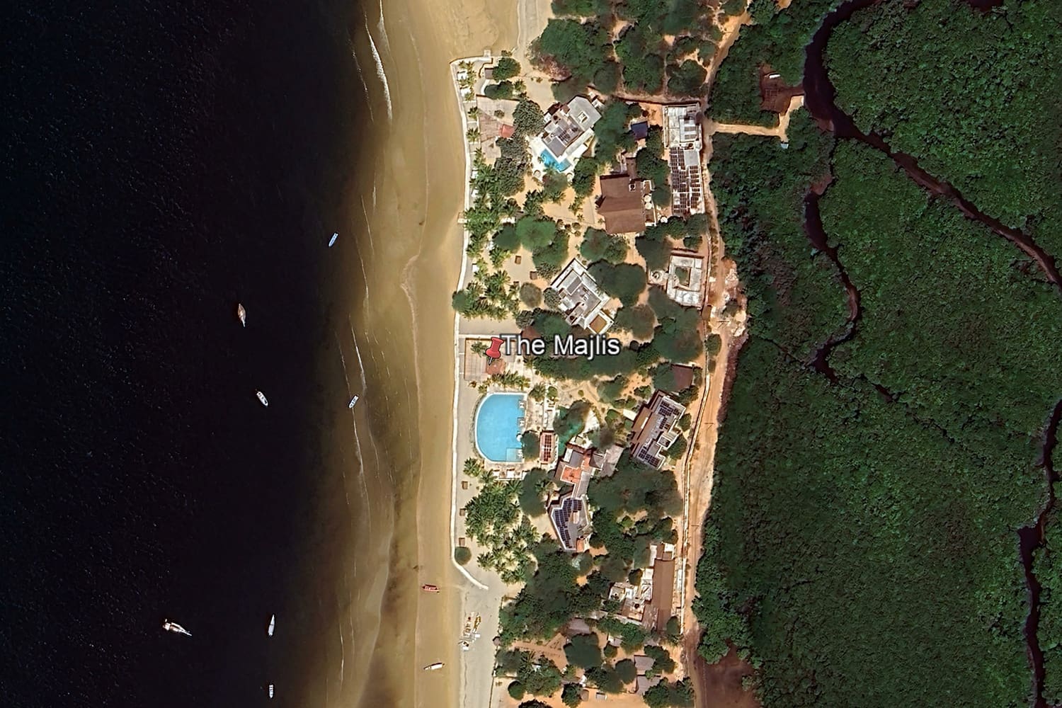 055 Majlis The Majlis Lamu – Luxury Boutique Beach Resort in Kenya map